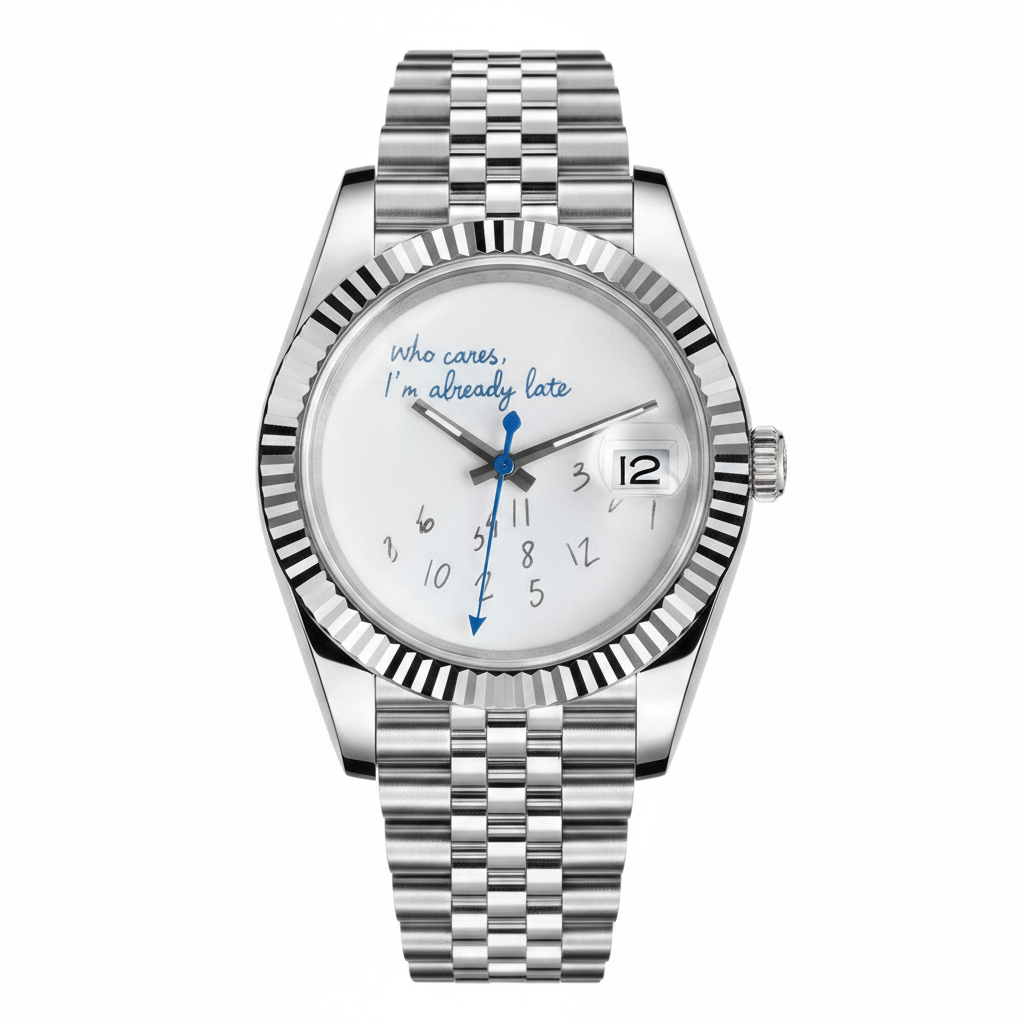 Who cares I'm already late Datejust